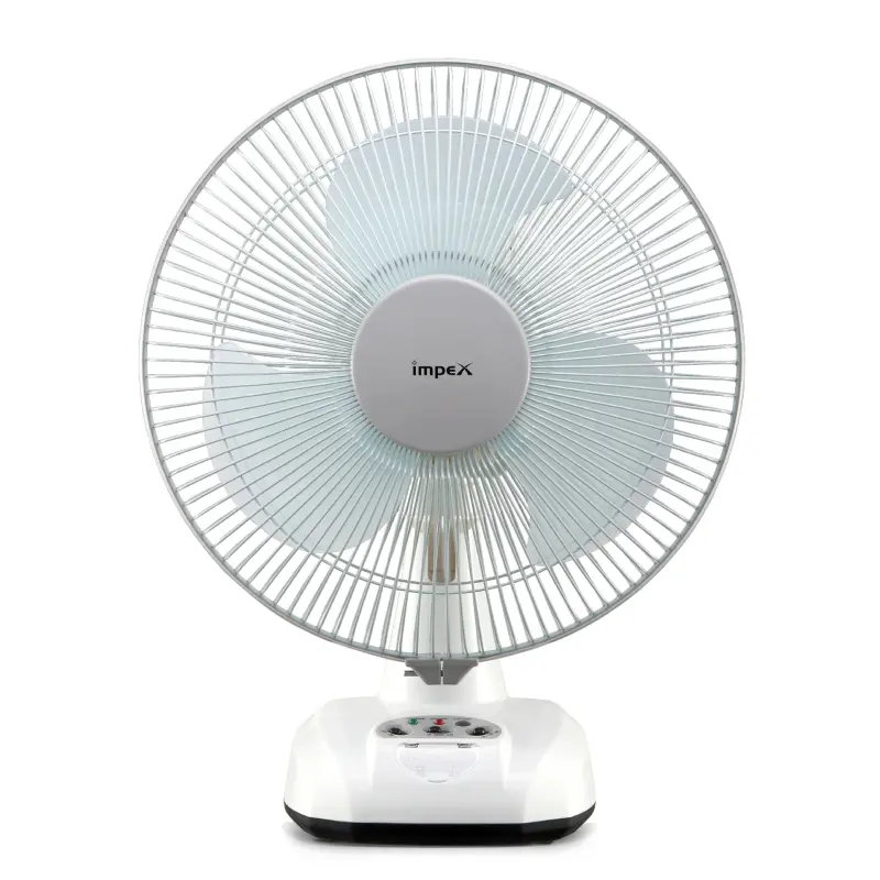 Rechargable Table Fan -1600 RPM Motor - 24 W -305mm- IMPEX- BREEZE D3